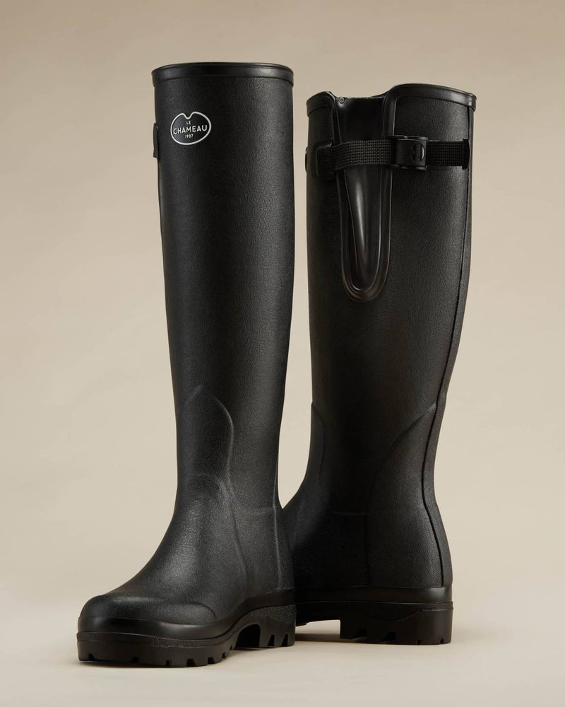 Bottes "Vierzon doublées jersey Noir" LE CHAMEAU