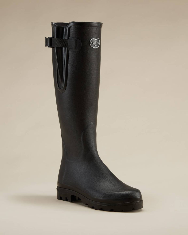 Bottes "Vierzon doublées jersey Noir" LE CHAMEAU