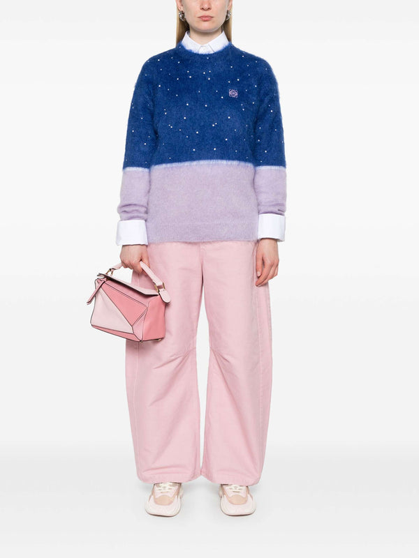 Jean Barrel en denim Rose LOEWE