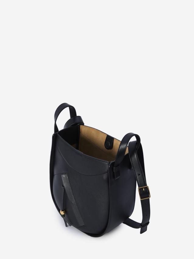 "Hammock Slice bag Black"LOEWE