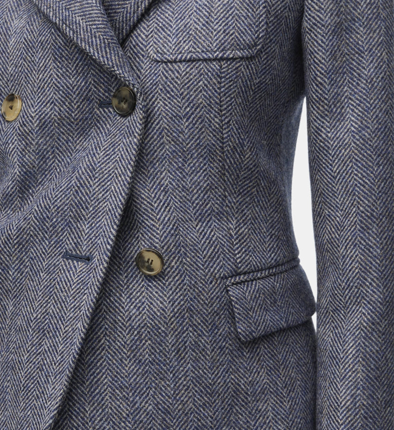 Veste blazer en laine Bleu LOEWE