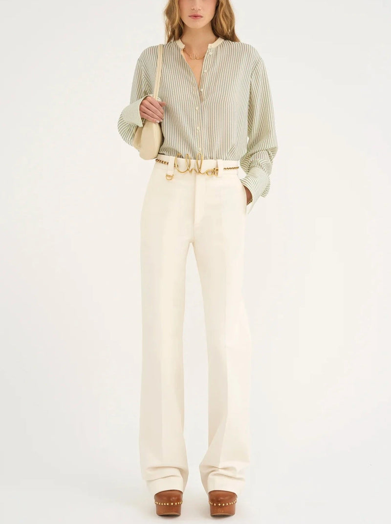 Pantalon de costume classique Lait de coco CHLOÉ