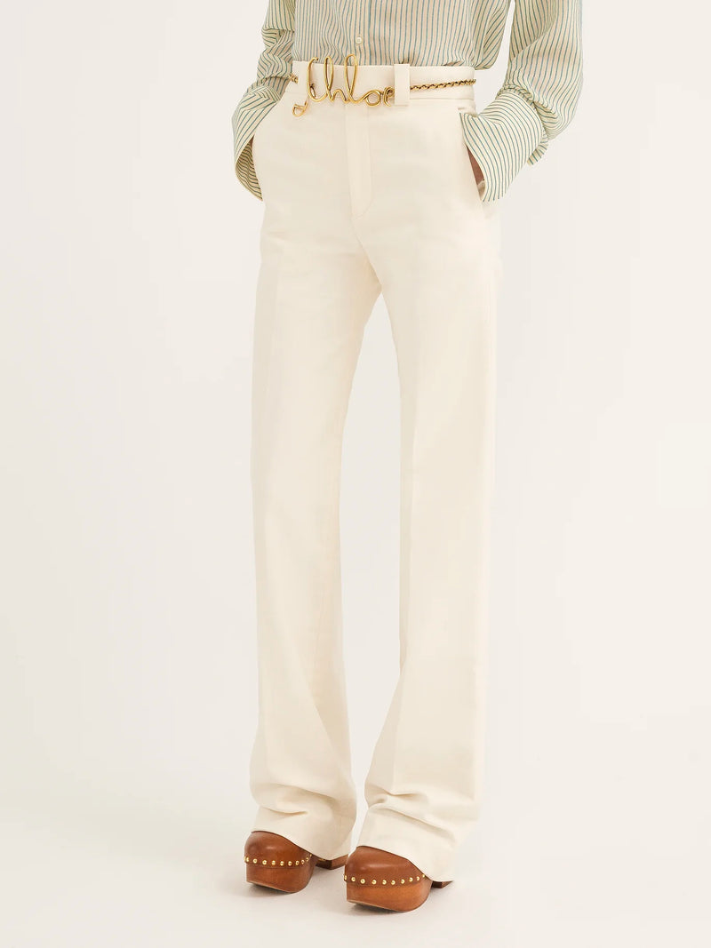 Pantalon de costume classique Lait de coco CHLOÉ