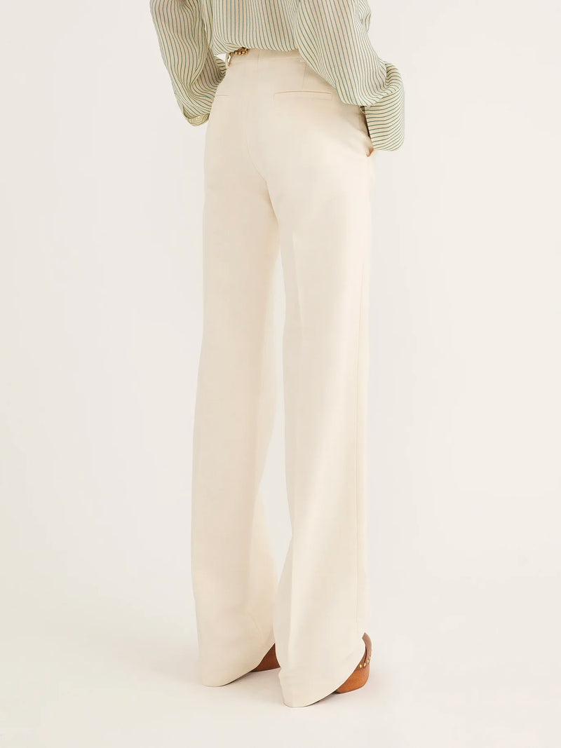 Pantalon de costume classique Lait de coco CHLOÉ