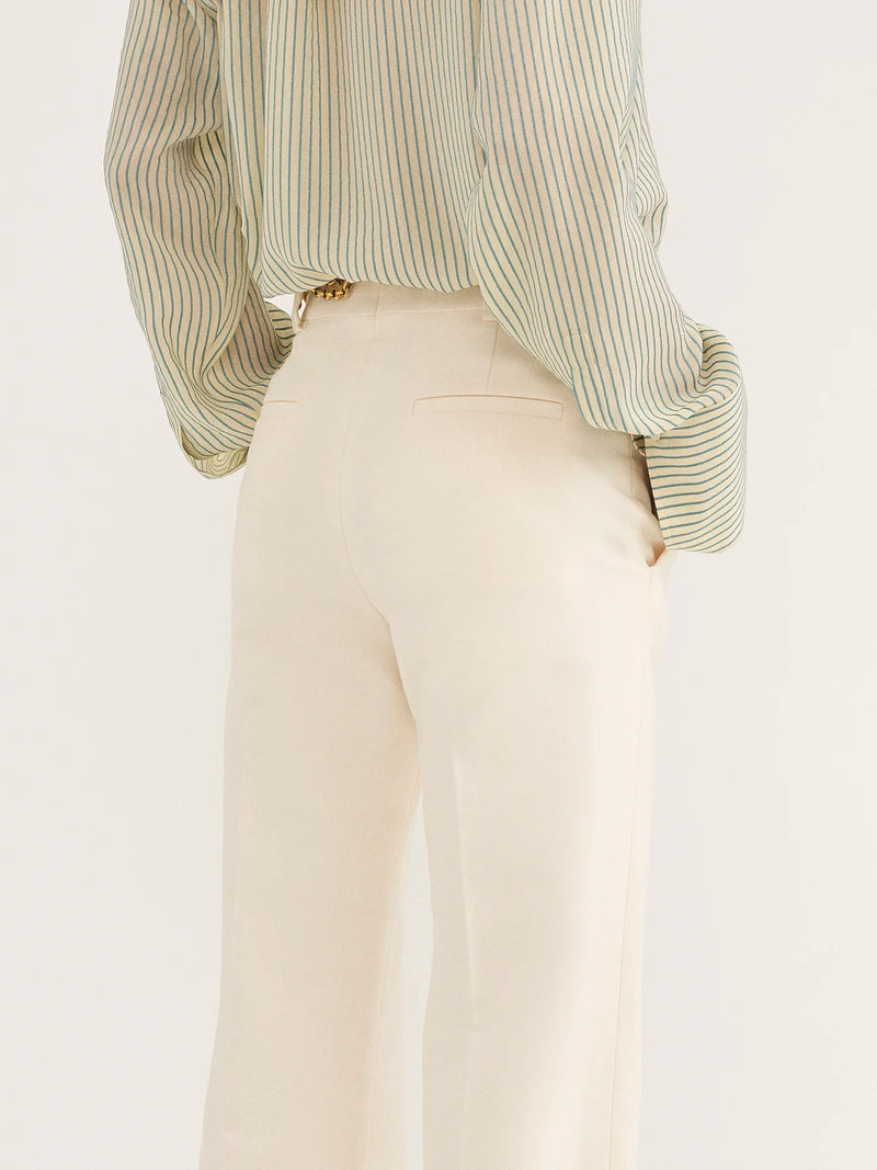 Pantalon de costume classique Lait de coco CHLOÉ