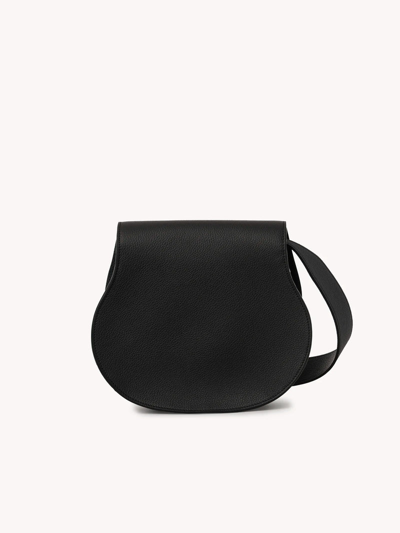 Grained leather marcie bag Black"Chloé