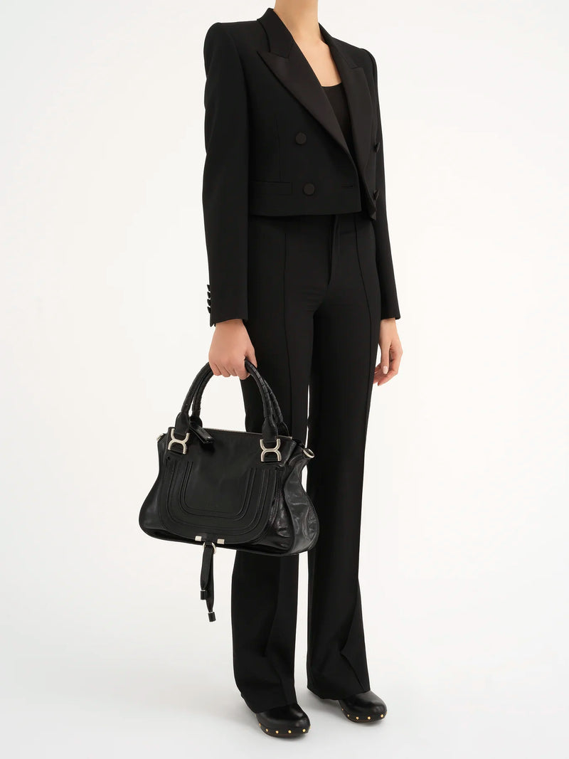 Bag "Marcie in shiny leather Black"Chloé