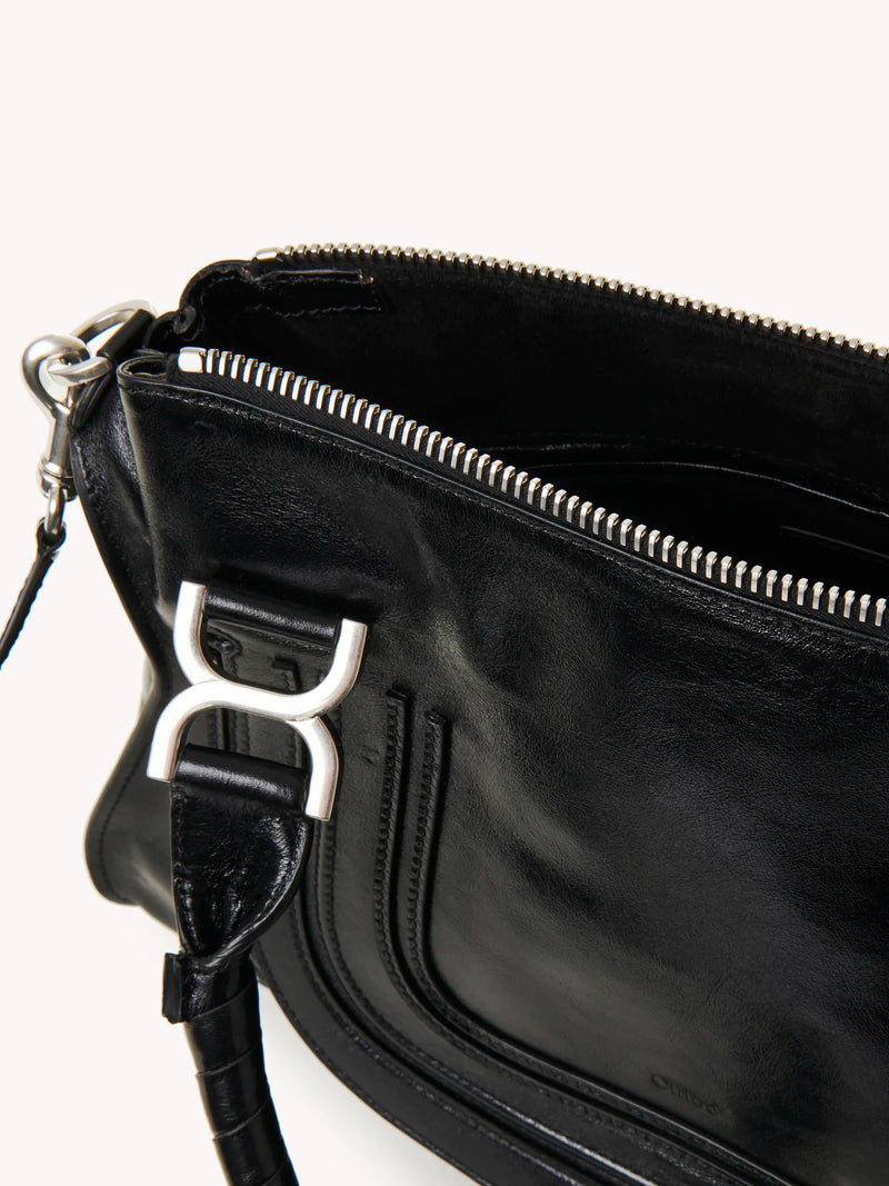 Bag "Marcie in shiny leather Black"Chloé