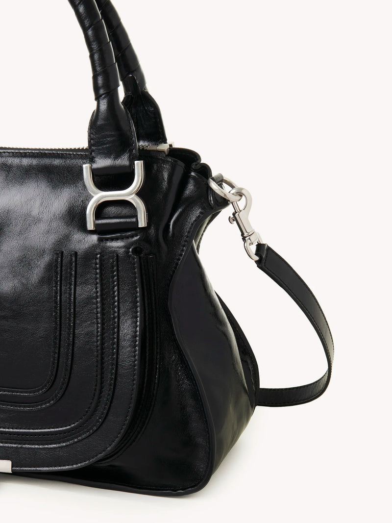 Bag "Marcie in shiny leather Black"Chloé