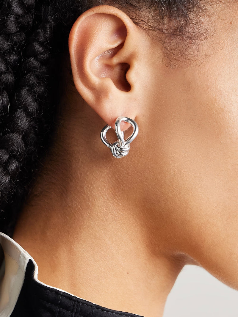 Silver earrings BOTTEGA VENETA