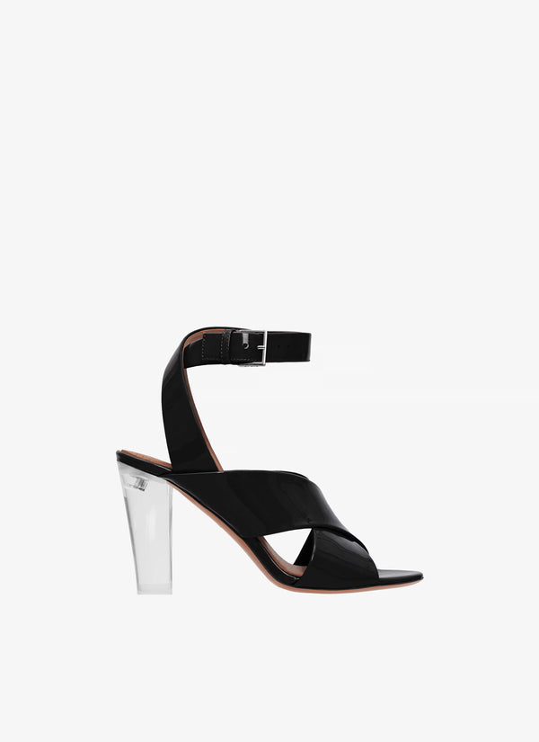 Patent leather heel sandals Black Alaia