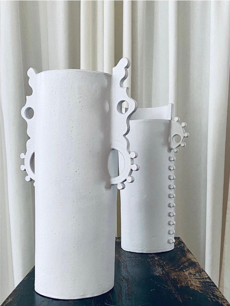 White ceramic vase d.loer contact us